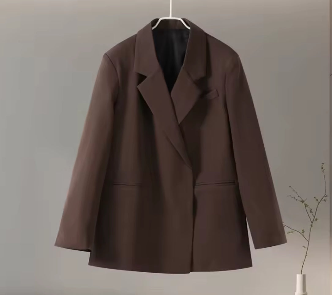 BLAZER MARRON OVERSIZE