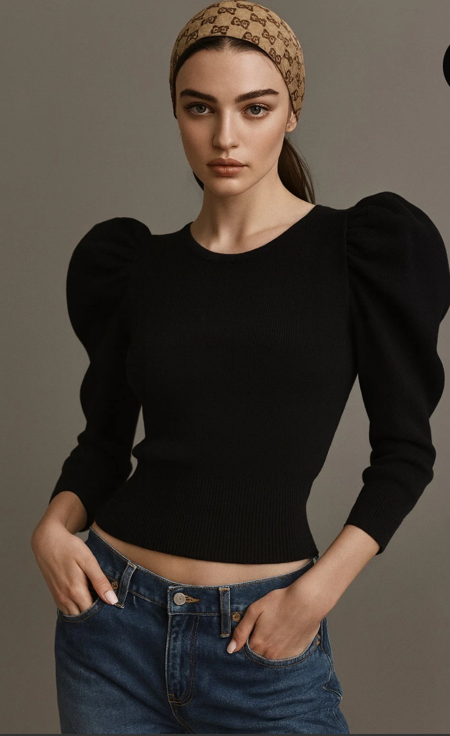 PULL MANCHES BOUFFANTES