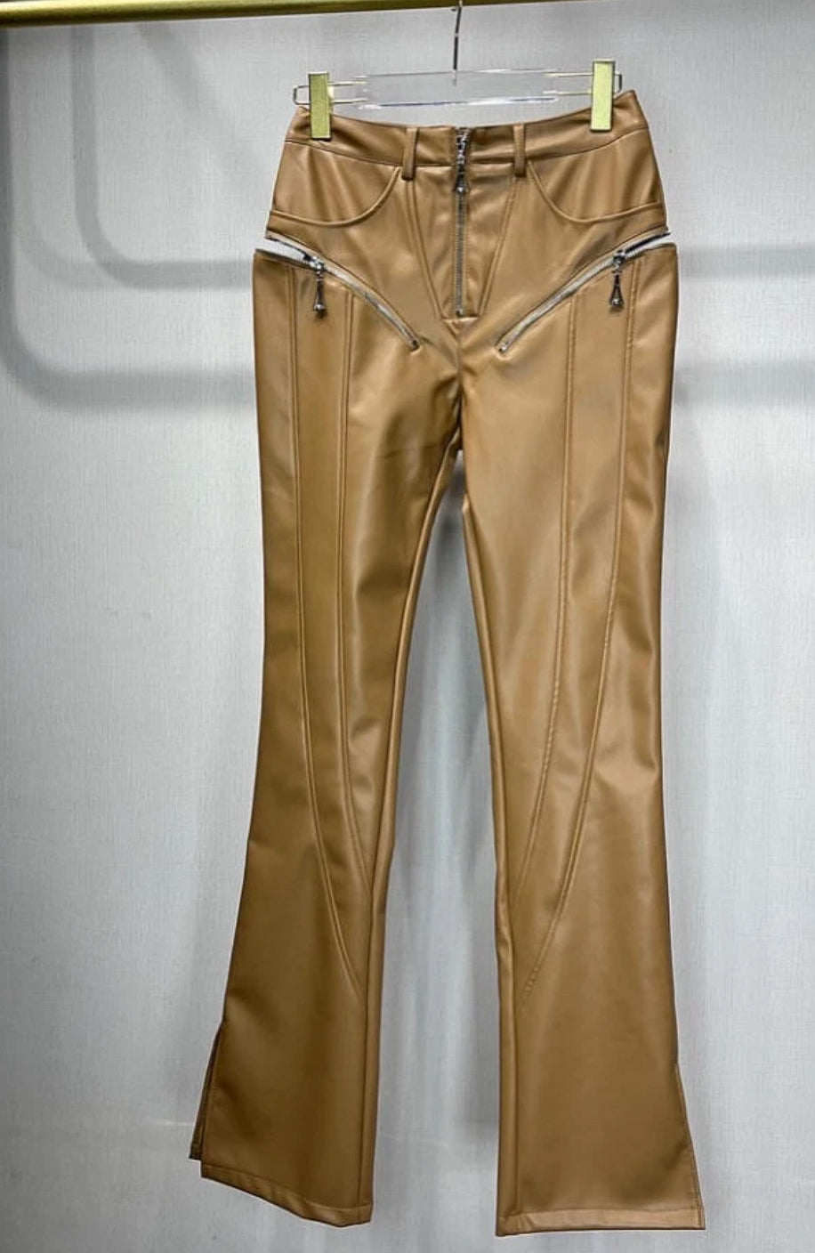 PANTALON CUIR VEGAN