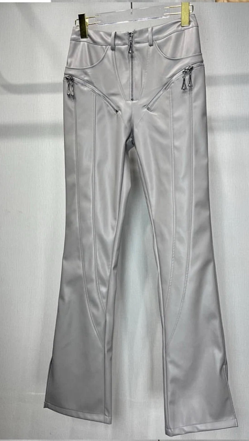 PANTALON CUIR VEGAN