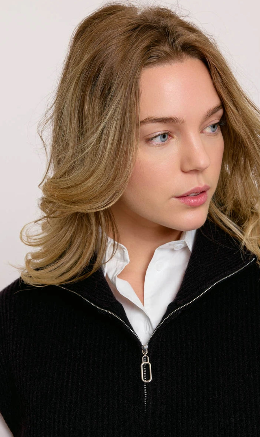 PULL EN MAILLE SANS MANCHES