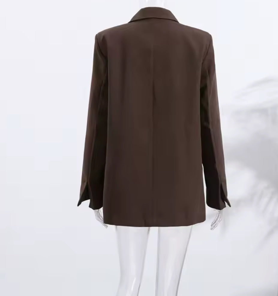 BLAZER MARRON OVERSIZE