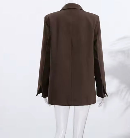 BLAZER MARRON OVERSIZE