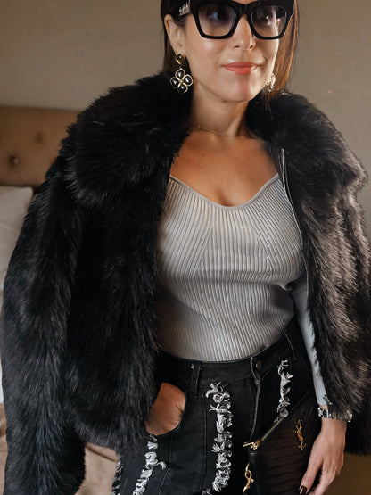 VESTE FOURRURE VEGAN